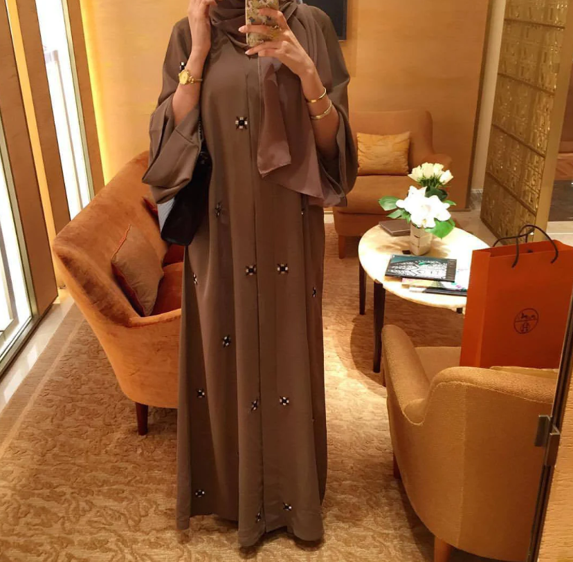 ASKIM Abaya with Flowers