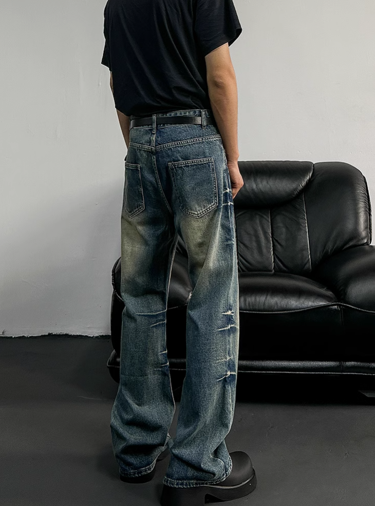 "Rebel&Leather" SCRATCH - Street Style Jeans