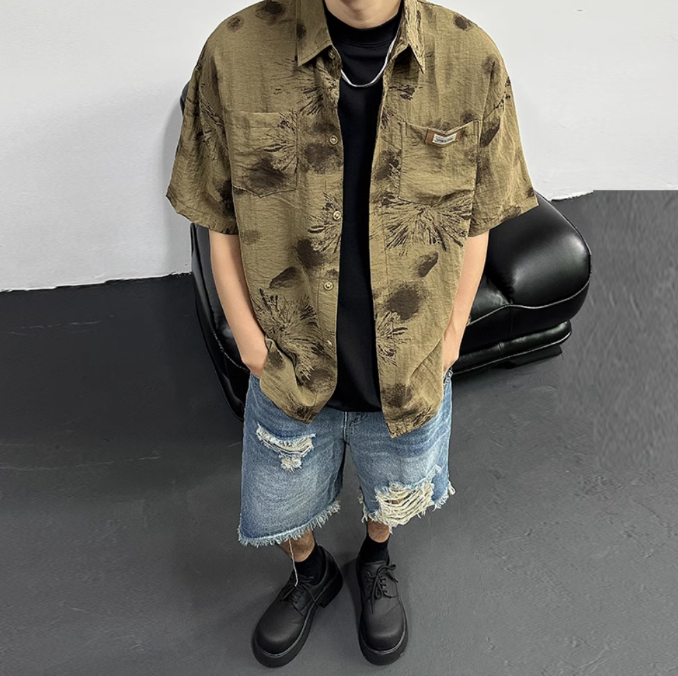 "Rebel&Leather" BONEZ - Collared Shirt