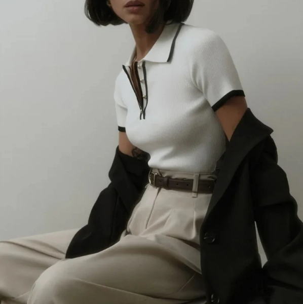 CARLOTTA - Knit Blouse