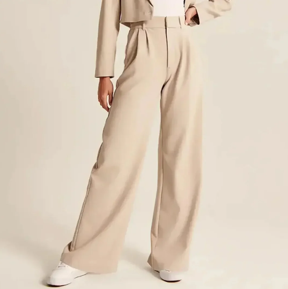 ELIANA - Tailored pants beige
