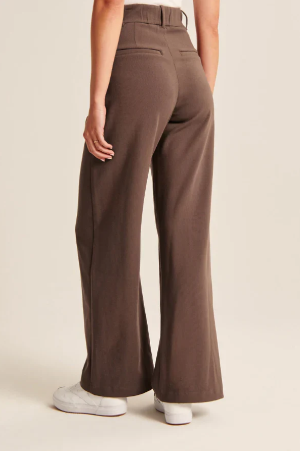 ELEONORA - Chocolate Tailored Pants