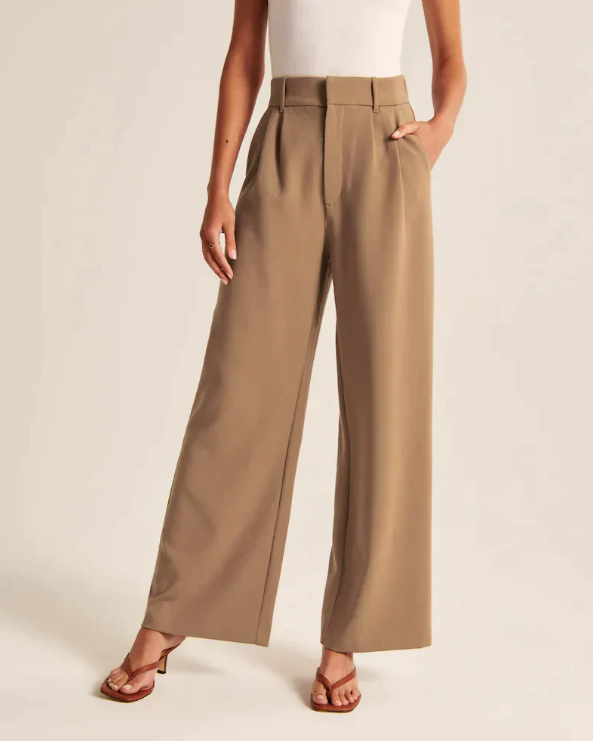 ALESSANDRA - Brown Tailored Pants