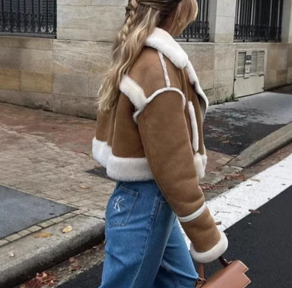EKATERINA - Elegant Leather Fur Coat