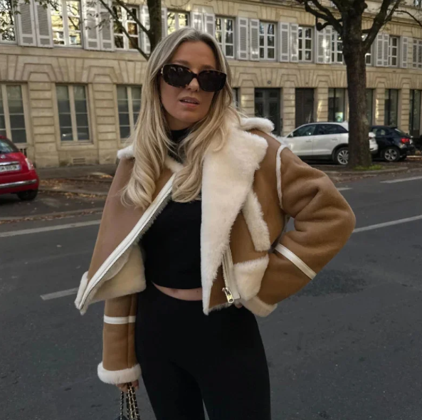 EKATERINA - Elegant Leather Fur Coat