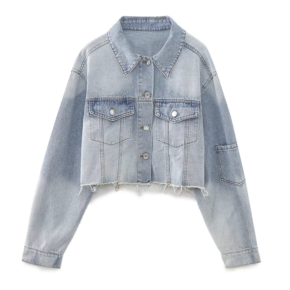 "Velure"- Cropped Jeans Jacket