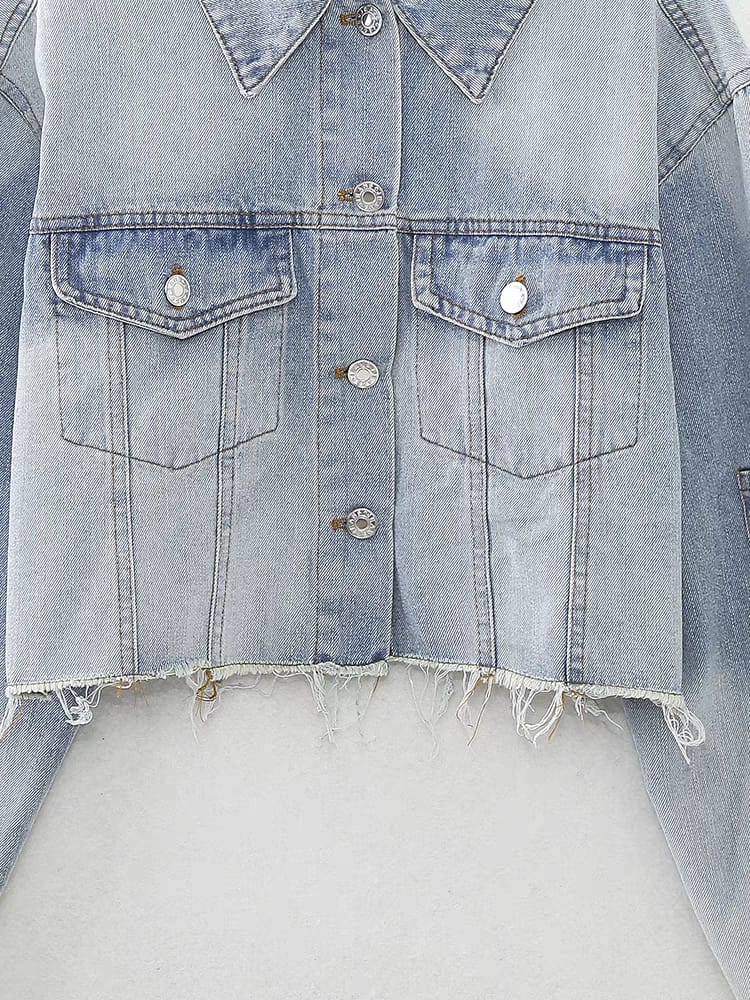 "Velure"- Cropped Jeans Jacket