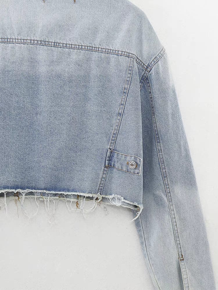 "Velure"- Cropped Jeans Jacket