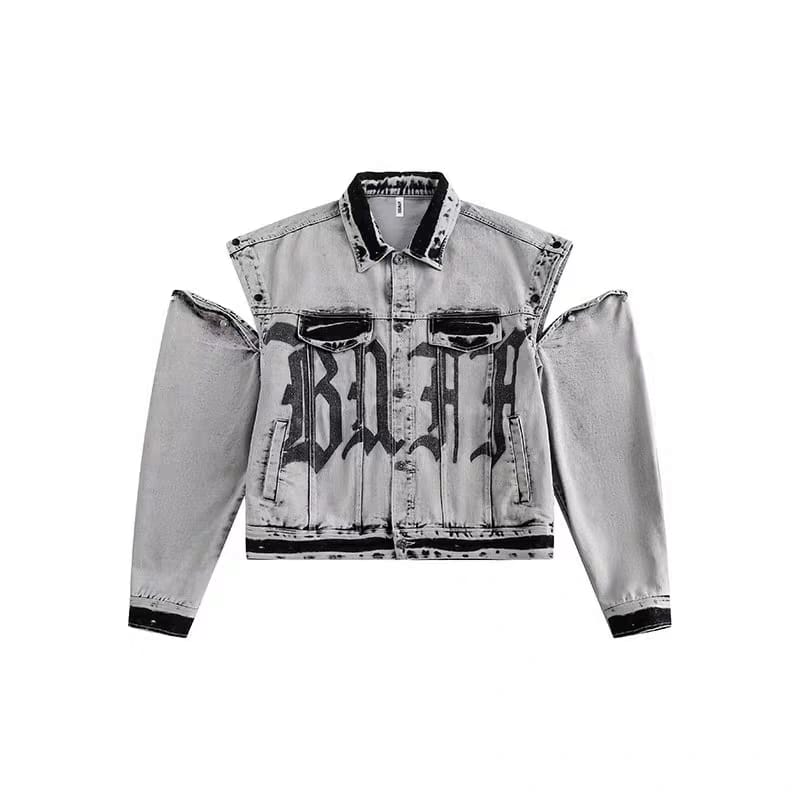 "High Street" - Distressed Denim Jacket
