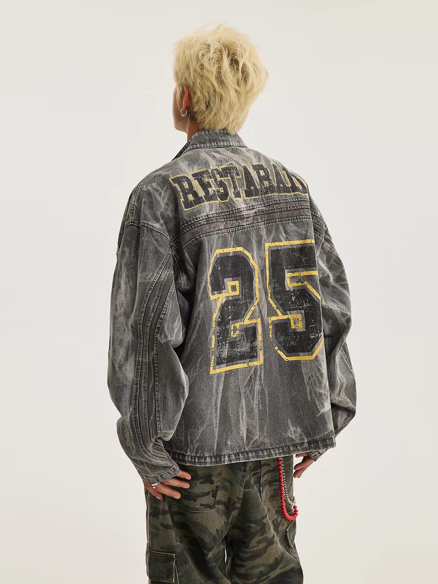 "High Street" #fuckedup - Distressed Denim Jacket