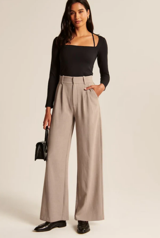 LUCIA - Sand Tailored Pants