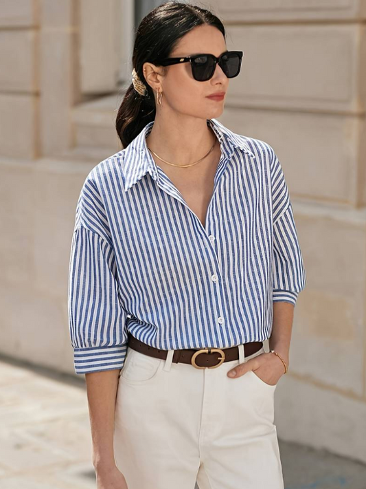 ANIKA - Striped Blouse